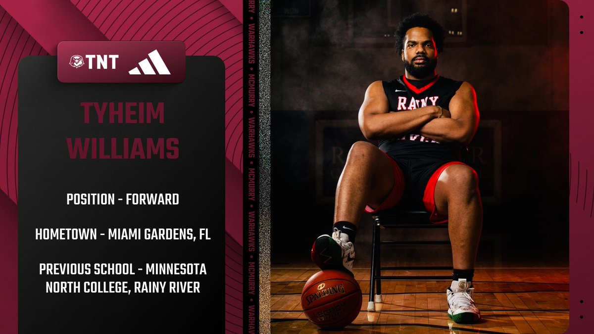 Continuing with our newcomer introductions, we have Florida native Tyheim Williams #TNT