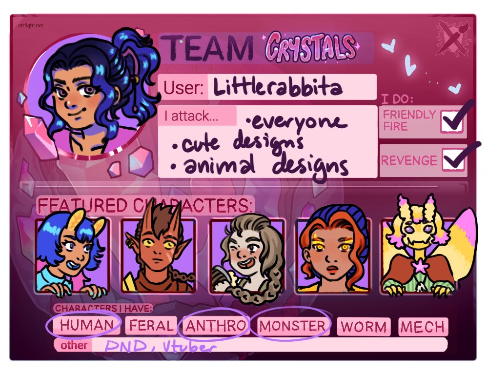 LittleRabbita's tweet photo. Forgot to say I’m participating in #artfight again this year https://t.co/VvKuBNlIyI