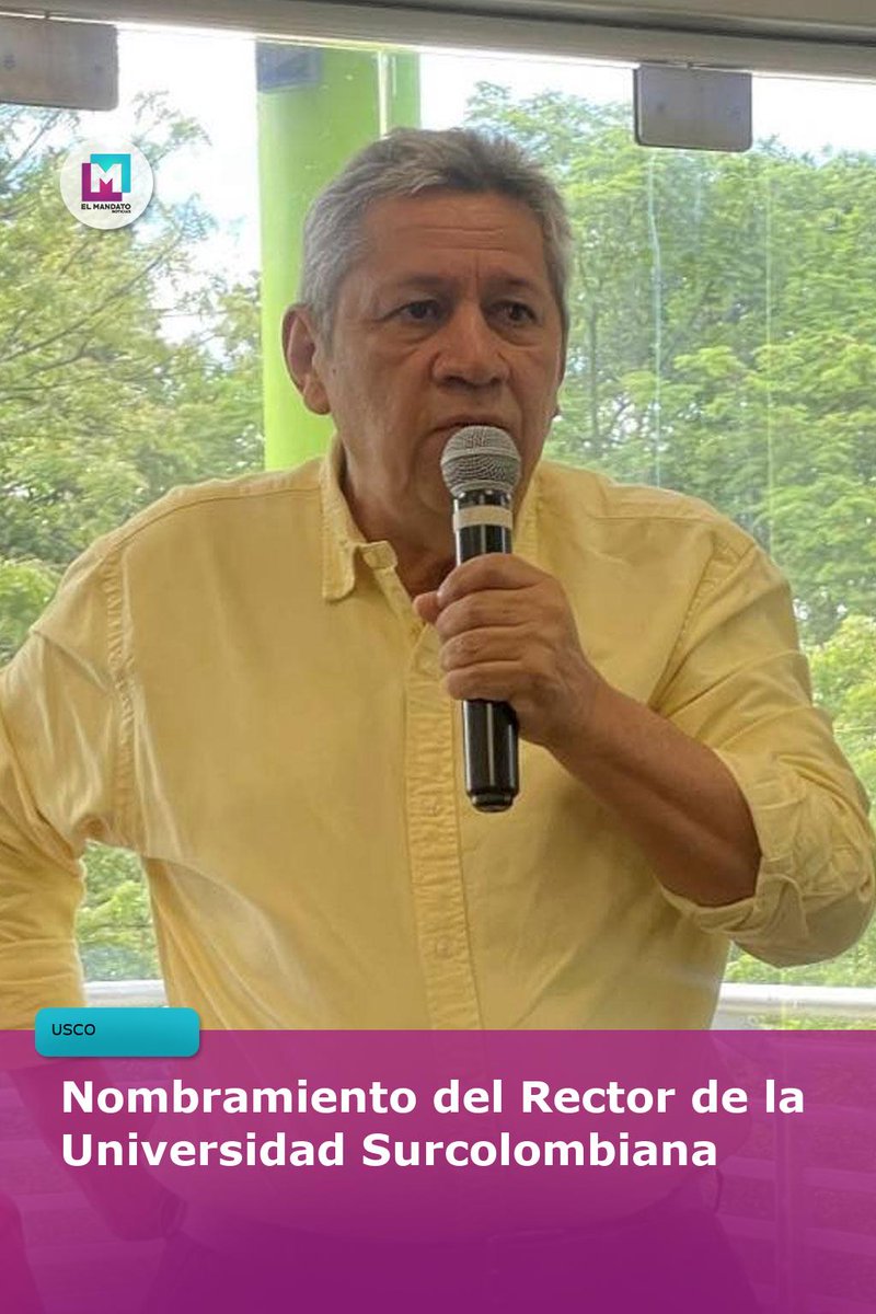 El_Mandato_Noti's tweet photo. #USCO Rubén Darío Valbuena, con 38 años de trayectoria, es el nuevo Rector de la Universidad Surcolombiana (2025-2029). Su gestión priorizará excelencia académica y bienestar. Un liderazgo clave para #Neiva y la educación superior. https://t.co/h9o3EPbxnz