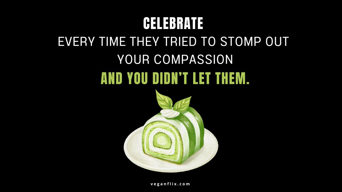💚Stay sweet. Stay strong.💚

#Vegan #AnimalRights #Cake