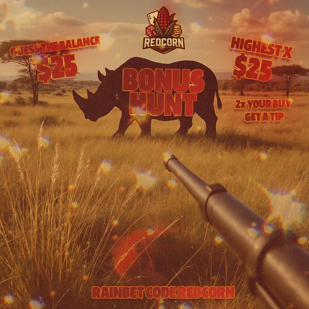 Redcorn_Rewards's tweet photo. BONUS HUNT TIME 

Stacking bonuses all stream long…then unleashing them ALL at once! 💥

At the end:
💰 Guess the Final Balance
🚀 Call the Highest X Win
🎯 2x Calls = Instant Tips

Call slots, get paid.
Let’s hunt! 🔥
#Rainbet #BonusHunt #GamblingTwitter #CasinoStreamer https://t.co/lTIM06VYEX