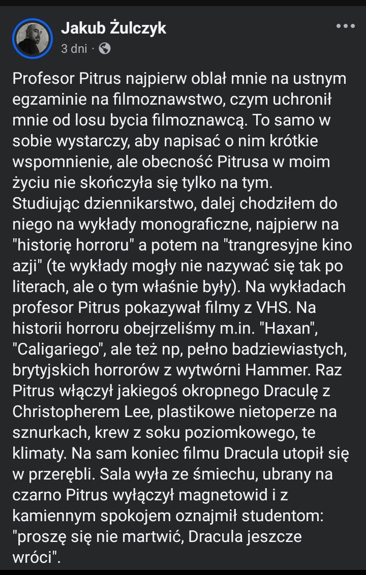 Savage_Sinema's tweet photo. Nie ma to jak żegnając swego idola jednocześnie popisać się kompletną ignorancją. "Sala wyła ze śmiechu". Czasy się zmieniają, a popkulturowe żule wciąż wśród nas. https://t.co/HeGZwYmjgv