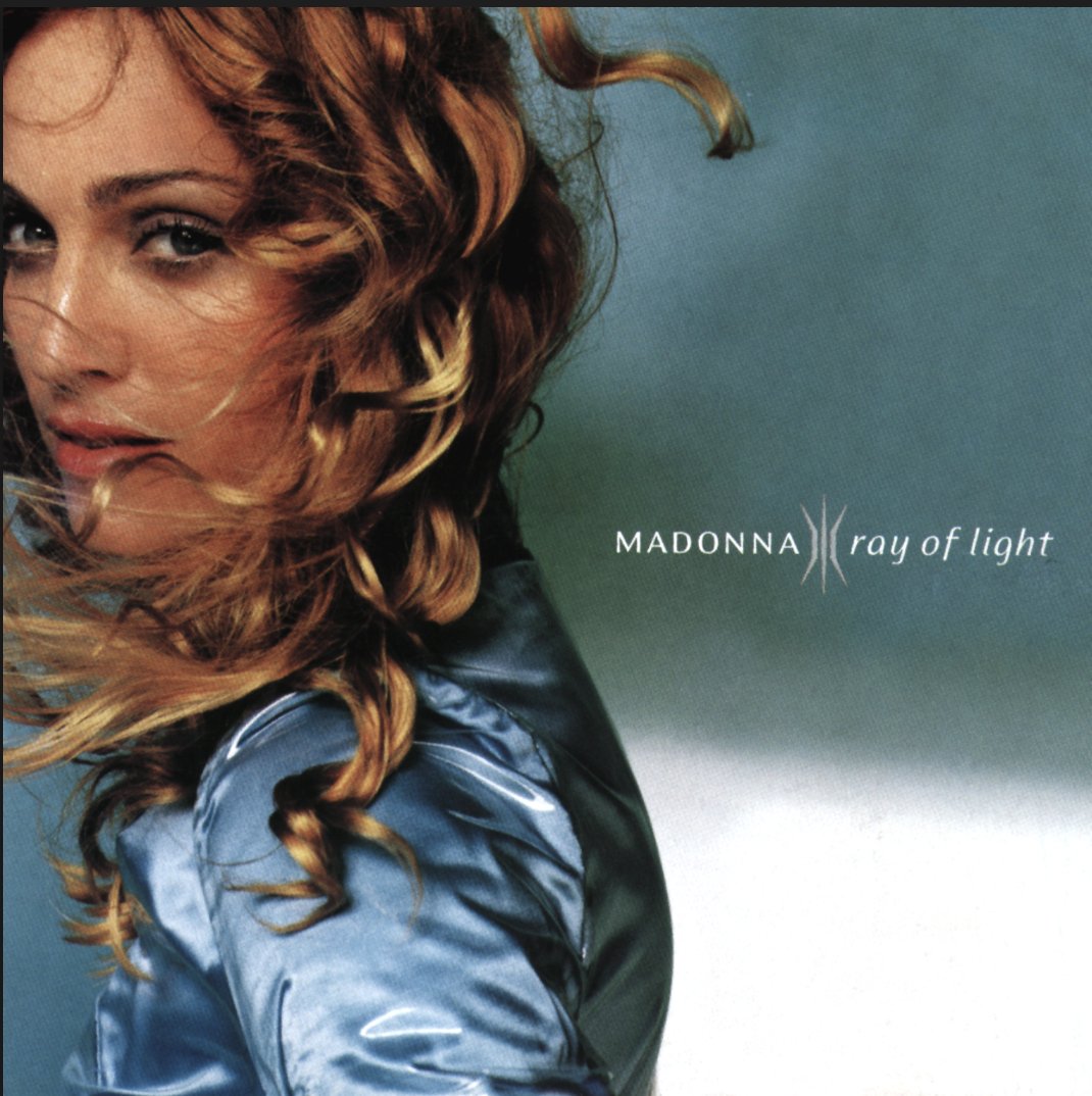 MissingPieceGrp's tweet image. “I was interested in fusing a kind of futuristic sound but also using lots of Indian and Moroccan influences and things like that, and I wanted it to sound old and new at the same time,” noted @Madonna of RAY OF LIGHT. Read more here: view.em.rhino.com/?qs=325959668a…