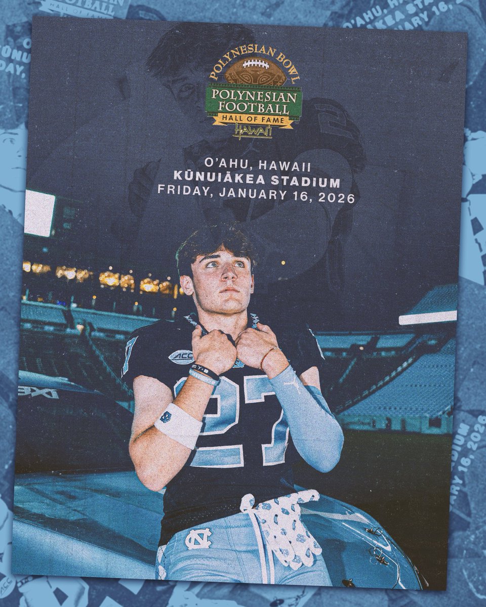 DavidGreenKicking (@david12green27) on Twitter photo Blessed to announce my commitment to play in the Polynesian Bowl in O’ahu, Hawaii on January 16th on the NFL Network!!🌺
<a href="/HPCAFootball/">HPCA Cougar Football</a> <a href="/polynesiabowl/">POLYNESIAN BOWL</a> <a href="/Chris_Sailer/">Chris Sailer Kicking</a> <a href="/UNCFootball/">Carolina Football</a> <a href="/_thebillymiller/">Billy Miller</a> <a href="/CoachPriefer/">Mike Priefer</a> <a href="/JoeAnile/">Joe Anile</a> <a href="/mlombardiuncgm/">Michael Lombardi</a> Blessed to announce my commitment to play in the Polynesian Bowl in O’ahu, Hawaii on January 16th on the NFL Network!!🌺
<a href="/HPCAFootball/">HPCA Cougar Football</a> <a href="/polynesiabowl/">POLYNESIAN BOWL</a> <a href="/Chris_Sailer/">Chris Sailer Kicking</a> <a href="/UNCFootball/">Carolina Football</a> <a href="/_thebillymiller/">Billy Miller</a> <a href="/CoachPriefer/">Mike Priefer</a> <a href="/JoeAnile/">Joe Anile</a> <a href="/mlombardiuncgm/">Michael Lombardi</a>