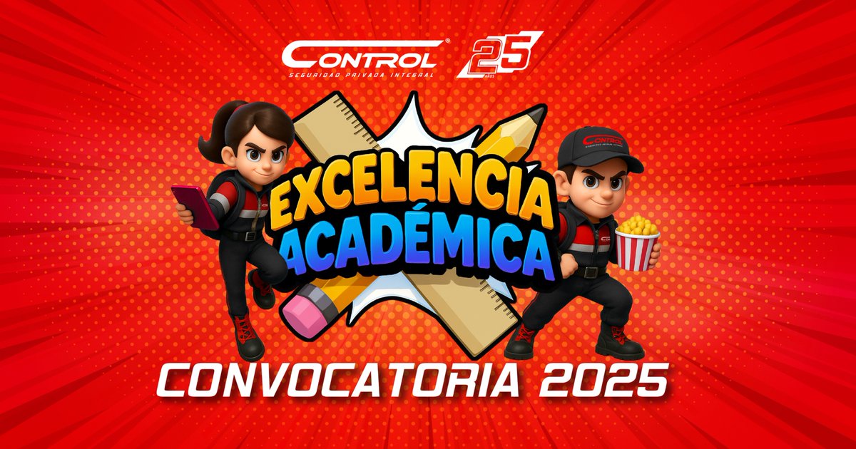 🎓✨ En Grupo Control celebramos el esfuerzo y la dedicación de los hijos e hijas de nuestros colaboradores a través de nuestro evento Excelencia Académica 2025.

📚 ¡Conoce las bases y participa!

Consulta las bases aquí👉seguridadcontrol.com.mx/registro-event…