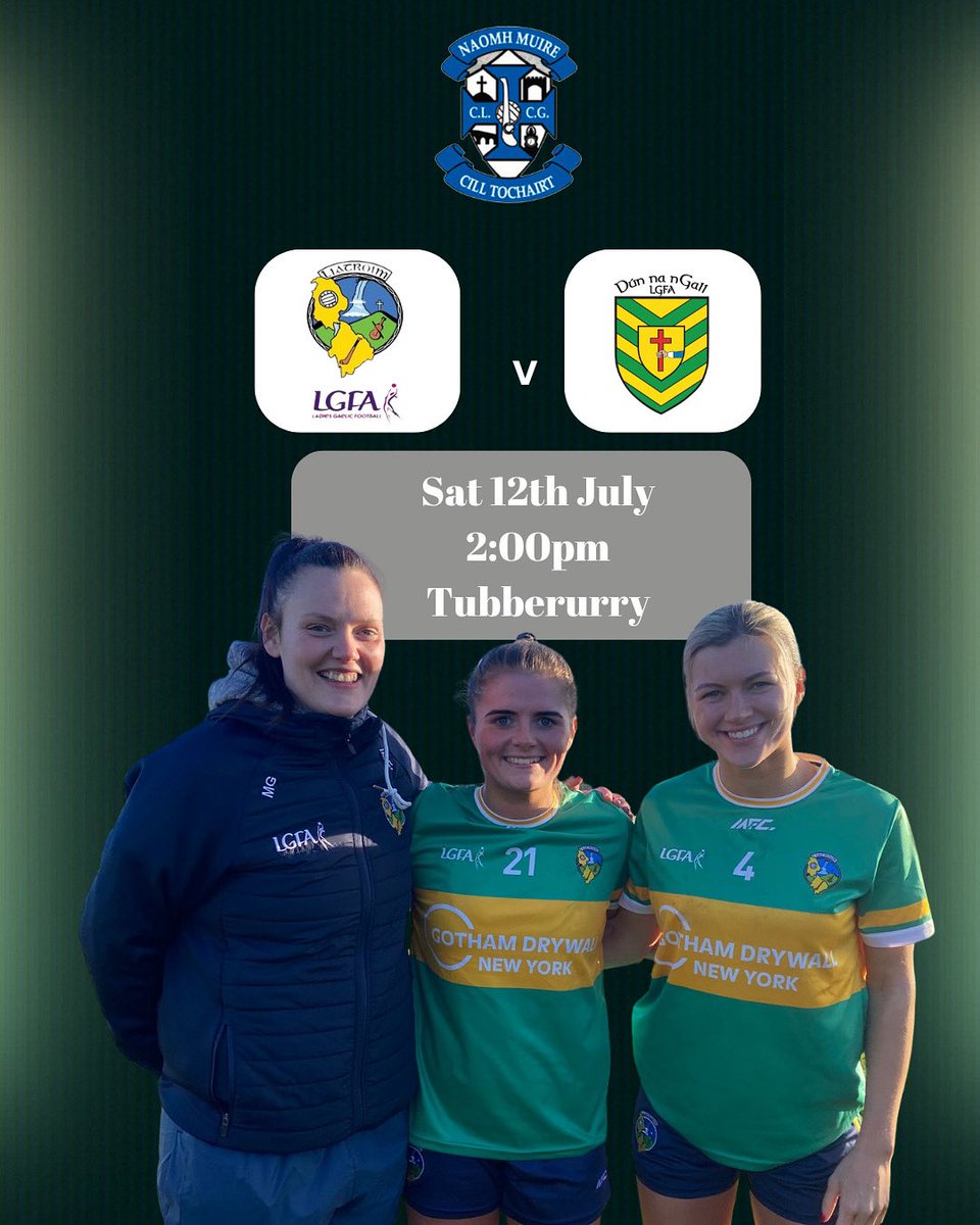 Best of luck to Leitrim Ladies as they take on Donegal in Tubbercurry at 2pm tomorrow 💙🤍