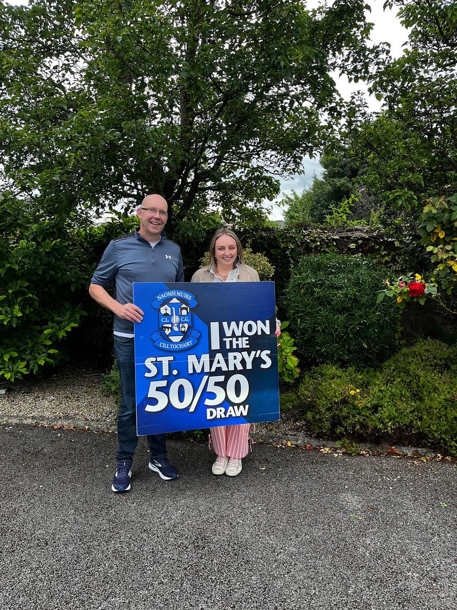 Congrats to Fintan Gannon this weeks winner, who wins €1,125 👏 

Thank you to everyone who supports our draw please continue to do so on the following link Gaa5050.ie 💙🤍