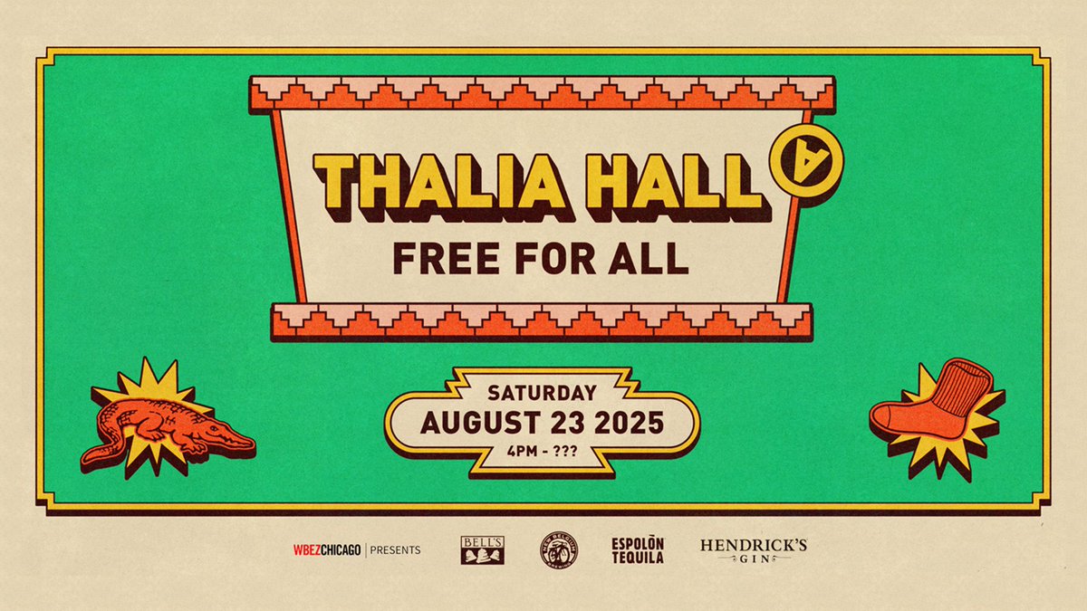 Join us at Thalia Hall Free For All, a free-admission building crawl featuring programming across Thalia Hall's main stage and Punch House, plus vendors and other pop-ups! Lineup TBA.
Learn more: trib.al/LdqesUq