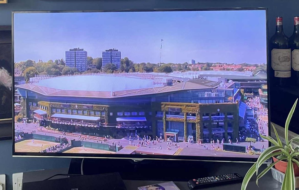 WIMBLEDON

My TV screen 
  Is mostly green
The bounce of balls
  Contentious calls 
The pop of corks 
  And boorish dorks 
Who call at serve
  Upset unnerve
The server who
  Can’t follow through
So plows the net
  And feels regret 
Annoyance too
  Well, wouldn’t you?

<a href="/Wimbledon/">Wimbledon</a>