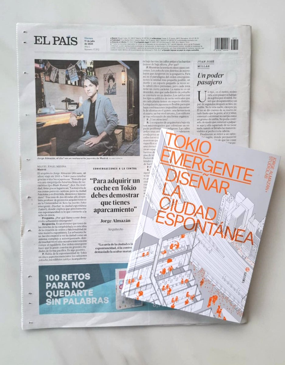 Satori Ediciones (@satorilibros) on Twitter photo Hoy, en la contraportada de El Pais:
La ciudad de Tokio como nunca antes te la habían contado. Con Jorge Almazán <a href="/J_Almazan_Arch/">Jorge Almazan</a> y Miguel Àngel Medina <a href="/locodelpelorojo/">Miguel Ángel Medina</a>
#tokioemergente #satoriediciones #librosrecomendados #librosbonitos Hoy, en la contraportada de El Pais:
La ciudad de Tokio como nunca antes te la habían contado. Con Jorge Almazán <a href="/J_Almazan_Arch/">Jorge Almazan</a> y Miguel Àngel Medina <a href="/locodelpelorojo/">Miguel Ángel Medina</a>
#tokioemergente #satoriediciones #librosrecomendados #librosbonitos