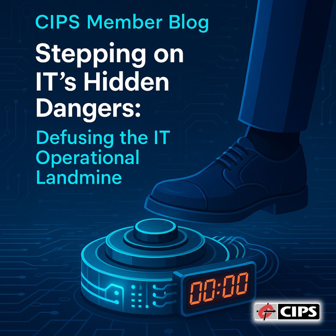CIPS Member Blog: “Stepping on IT’s Hidden Dangers: Defusing the IT Operational Landmine”: 
cips.ca/2025-member-bl…

CIPS Member Article by Olumidé AKANO (CIPS Ontario Member)

#ICT #Tech #CIPSit