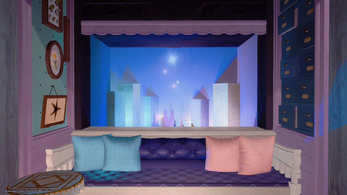 【 STAR✦CREAM 】S size
🏷𓈒𓏸︎︎︎︎ #mgmg_housing

星降る夜に、ひんやりあまい夢を。
ネオンカラーのファンシーなアイスクリーム屋さんをつくりました🍨💜

#FF14ハウジング #FF14housing