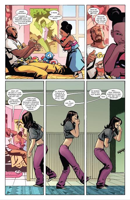 (I really hope I can find a Jessica Jones to write some light hearted stories with them and their daughter Danielle. In the comics it is always adorable seeing those two hard assed characters melting when they're around their kid.)