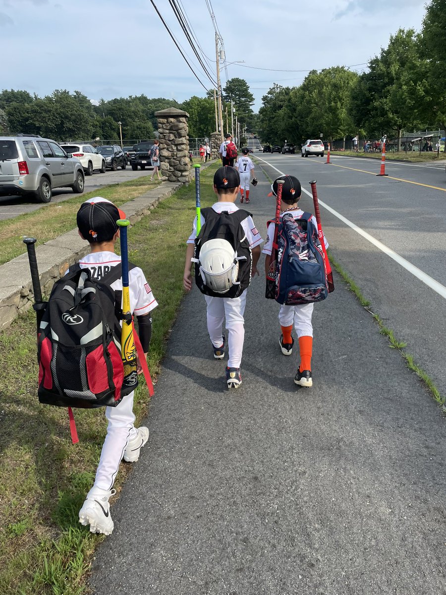 Tough 9-7 loss tonight. Proud of Gray for earning Uxbridge player of the game. Made some contact at the plate on a night where hitting was tough to come by. Nice pop fly catch at shortstop. And two innings of relief pitching. Back at it tomorrow!  #gospartans