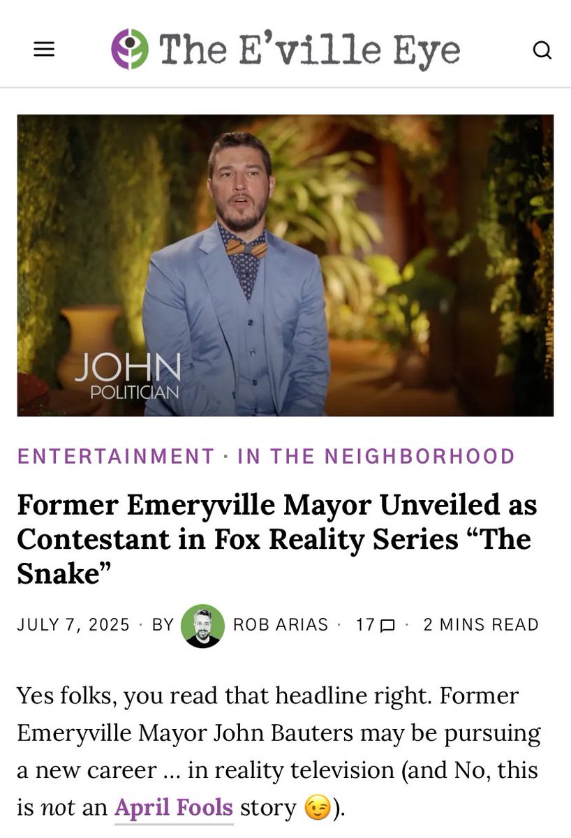 It seems Bauters is taking his new position very seriously — using his transition time to star in a Fox News series called “The Snake” where he uses his deception skills to convince people to do things they normally wouldn’t. A great skill to have when running an astorturf org.