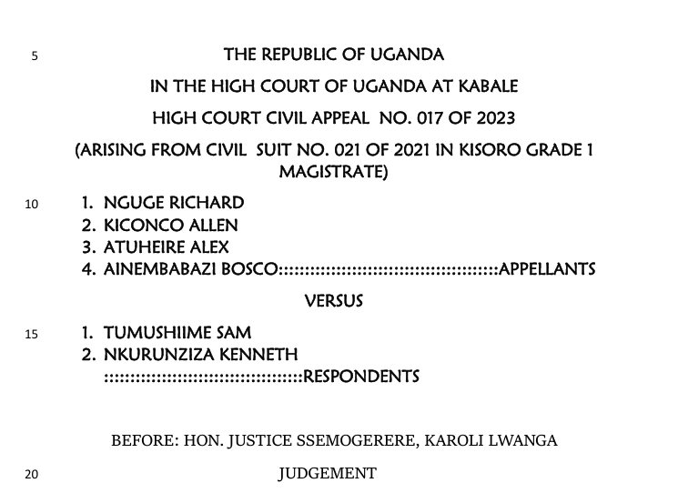 The High Court of Uganda clarifies succession law concerning illiterate testators and the rights of widows who remarry.

The High Court held that once the will was invalidated, the property formed part of the intestate estate, and the distribution had to follow the Succession