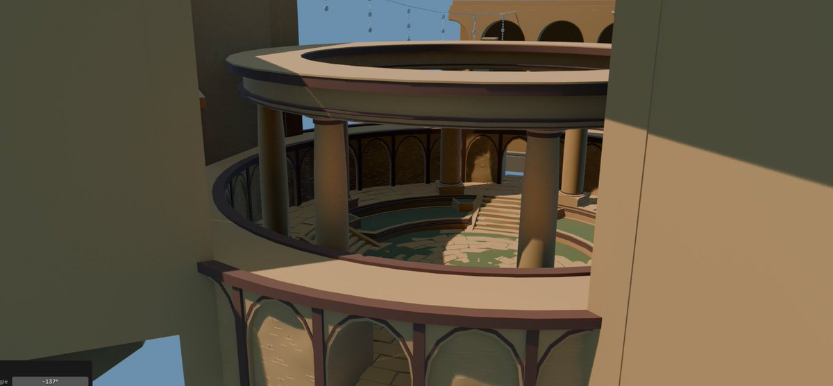 Start your weekend right with a sneak peek of the upcoming map: Oasis! 

Set in the desert bastion of Ocha Iblic, Oasis will present a unique set of new challenges and variations to the the way you play RevenBlade. We can't wait to show it to you once it's ready!