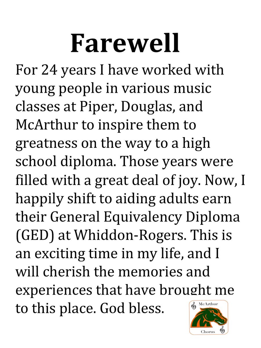 McArthur High Chorus tweet media