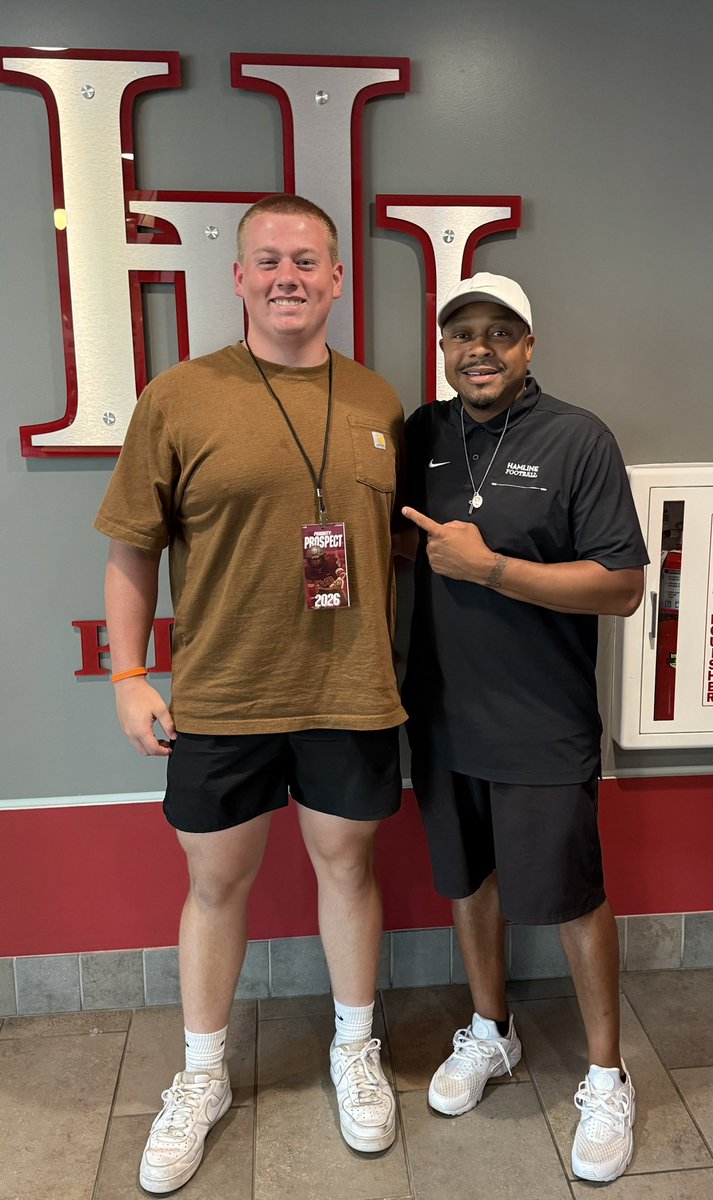 park_jacobson's tweet image. Had a great Junior Day and camp at @HamlineFootball today! Thanks to Coach Taylor and @CoachGreenie for hosting me and thanks to @CoachMHarris79 for coaching me up at camp! @MJ_NFLDraft @PrepRedzoneWI @NWahlScouting @MWCScouting @coach_mcdonnell