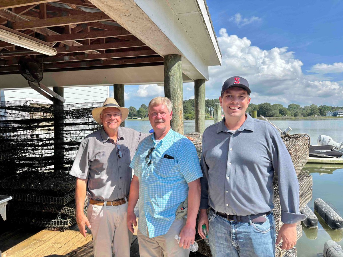 Wrapped up the first day of the Joint House and Senate Ag retreat on Virginia’s Eastern Shore. Here we’re at the VIMS Seawater Lab and another visit at the  Full Measure Oyster Farm in Pungoteague. Another busy day tomorrow focused on emerging issues in agriculture &amp; aquaculture