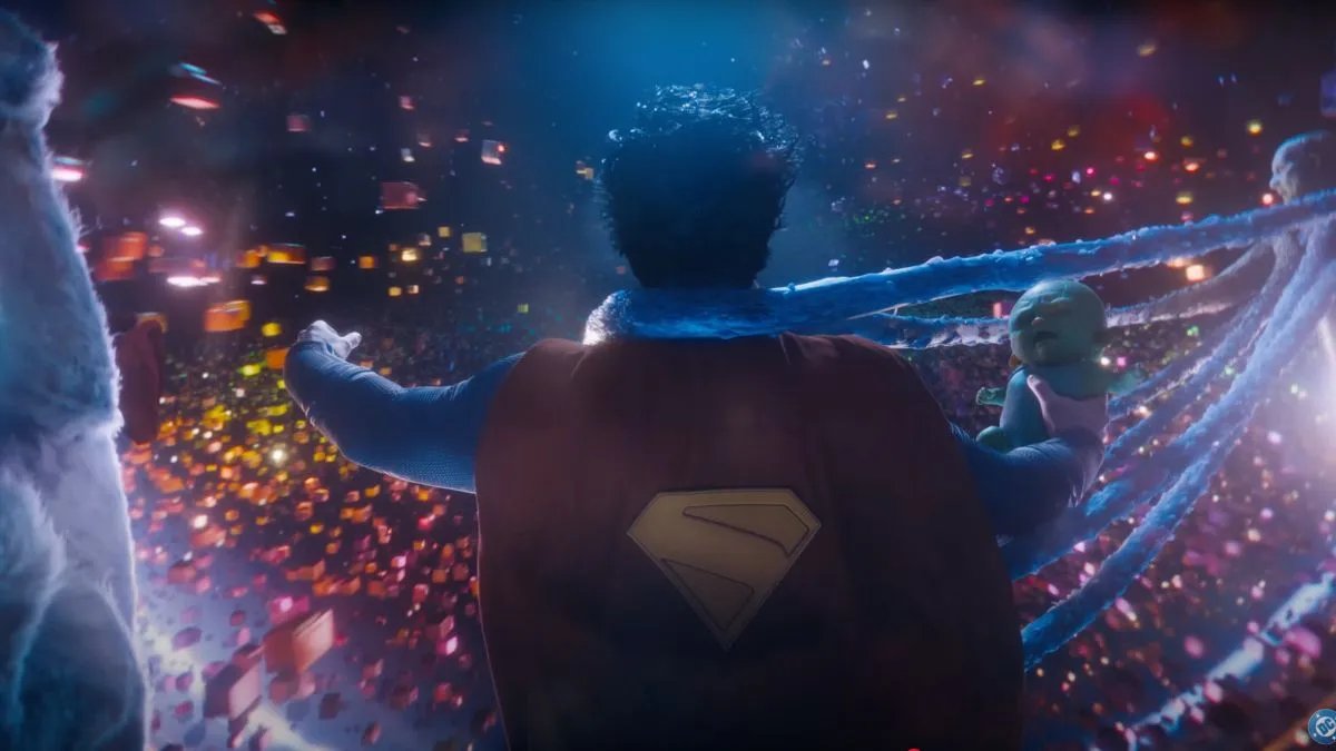 Essa cena é boa demais! O James Gunn abraça a galhofa sem medo 

#Superman