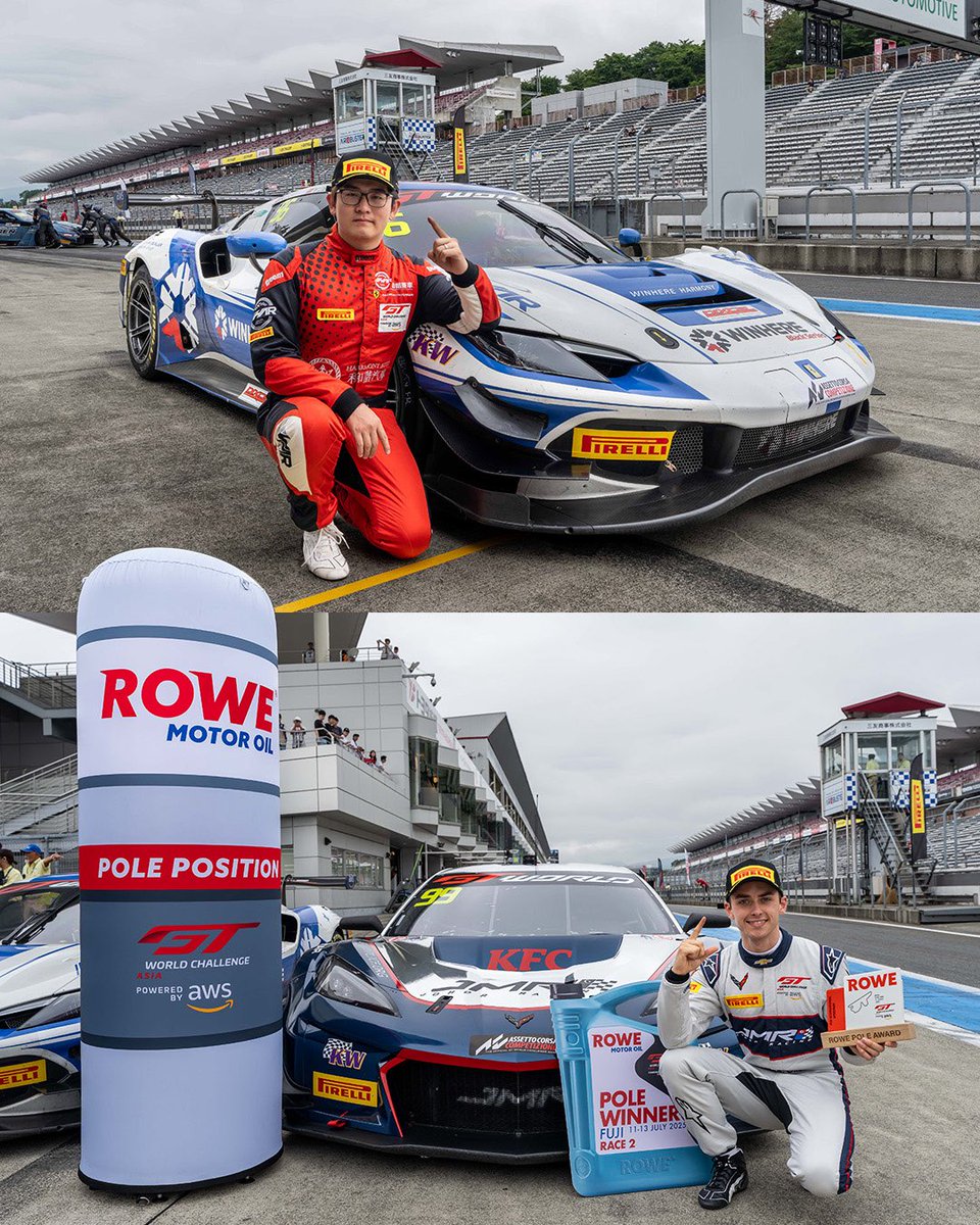Déjà Luo! That’s back-to-back ROWE Pole Awards for Harmony’s #96 Ferrari and JMR’s #99 Corvette. 

But sorry, Ben: we don’t have a pun for you…

REPORT gt-world-challenge-asia.com/news/879

#GTWorldAsia
