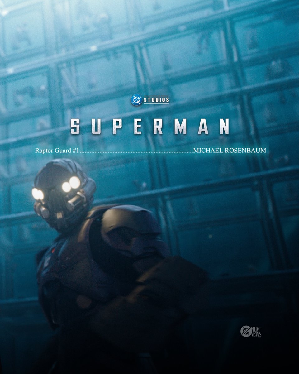 DCFilmNews's tweet photo. Michael Rosenbaum voices a Raptor Guard in 'SUPERMAN'. 

Now Playing in theaters. https://t.co/SSMpZPjvm2