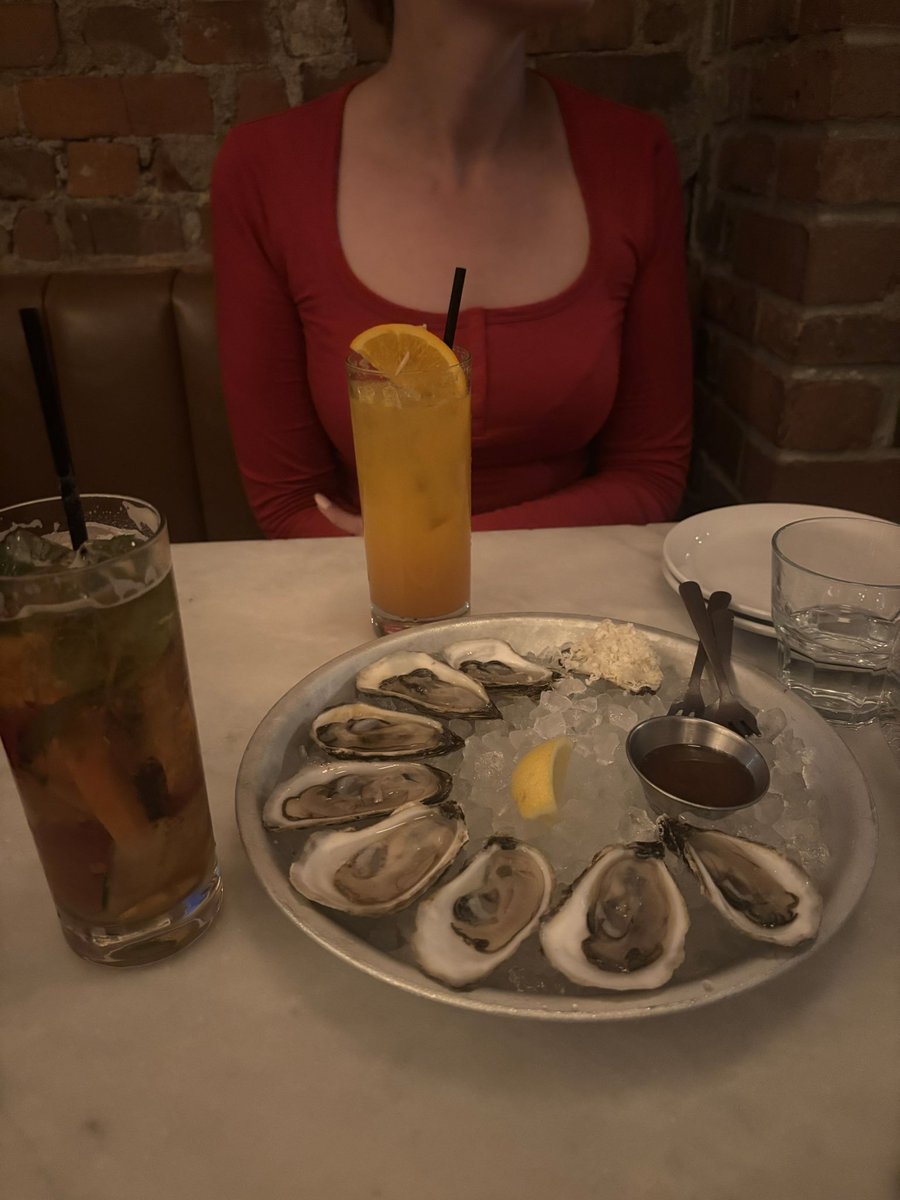 I enjoy Pimms cup and oysters with gf, is this ok?