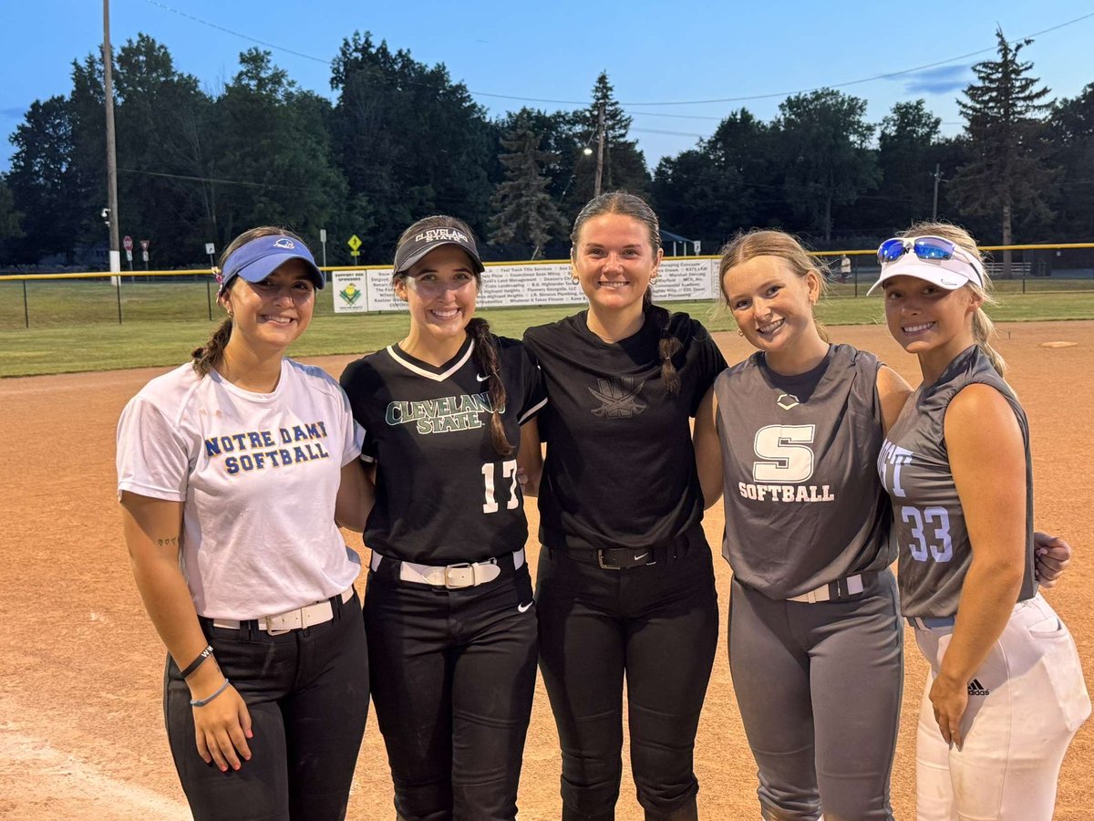 So fun to see five of my former players still enjoying the game in a 23u tourney. Great job ladies. Coach is always so proud of you!!