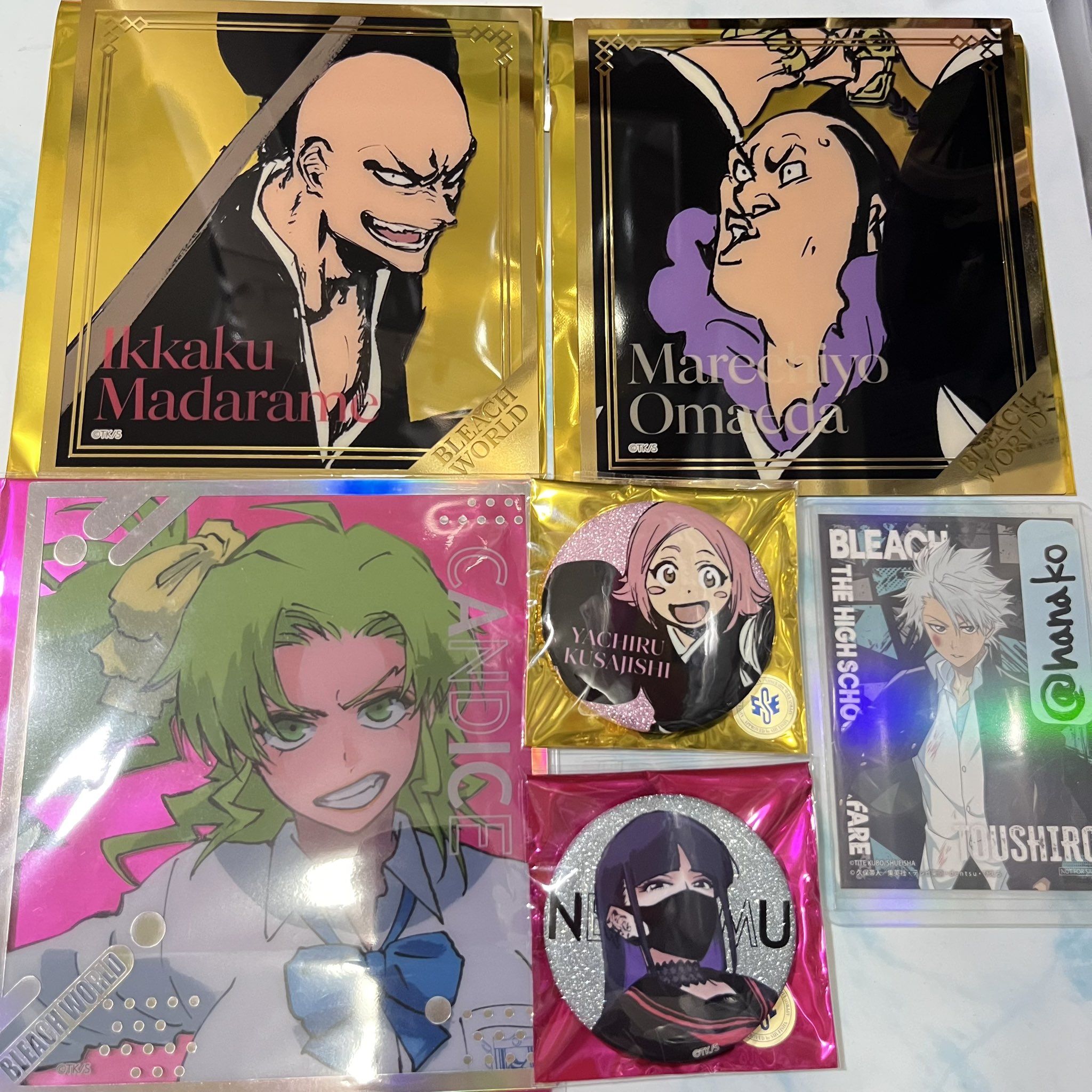 BLEACH WORLD 護廷高校&白砂女子 缶バッジ 涅ネム 10個 BLEACH WORLD クリアミニ色紙 缶バッジ 護廷高校 涅ネム - メルカリ