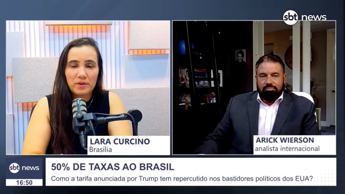 Assista minha entrevista de hoje no <a href="/sbtjornalismo/">SBT News</a>  falando sobre a tarifa “café da manhã” que o #Trump ameaça impor ao #Brasil.

Assista aqui:

youtu.be/mHoghJewKRI?si…