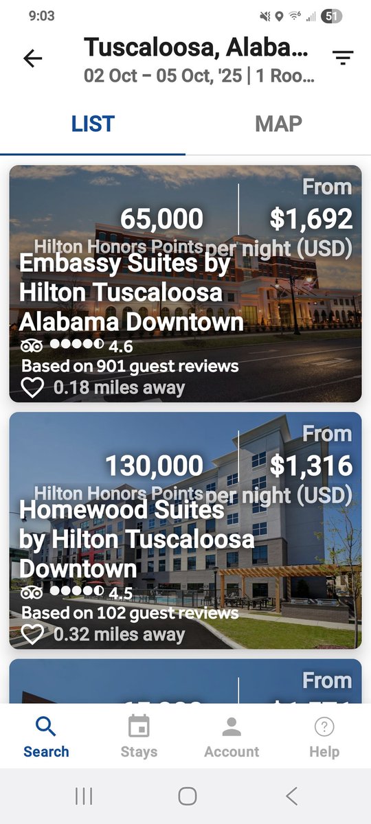 gordonkiddaddy's tweet photo. @HiltonHotels bad look when you won't honor the prices on your own app. Especially for a diamond member. Smh. https://t.co/nNa7om0twG