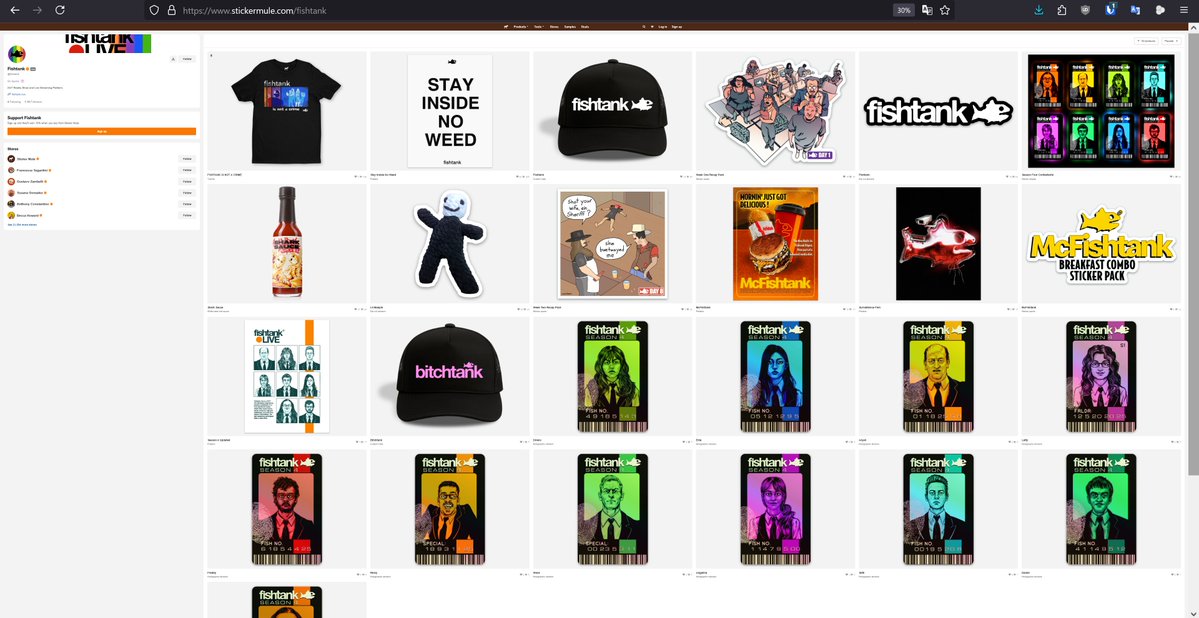 radioJimLIVE's tweet image. A possible problem with the @fishtankislive @stickermule store, maybe?
I clicked this ad for the Letty sticker, and it's 1 non-foil sticker for $10. Link:
stickermule.com/fishtank/item/…
Didn't know you could buy Letty in nonfoil, or less than 10. Neither shows on the main store.