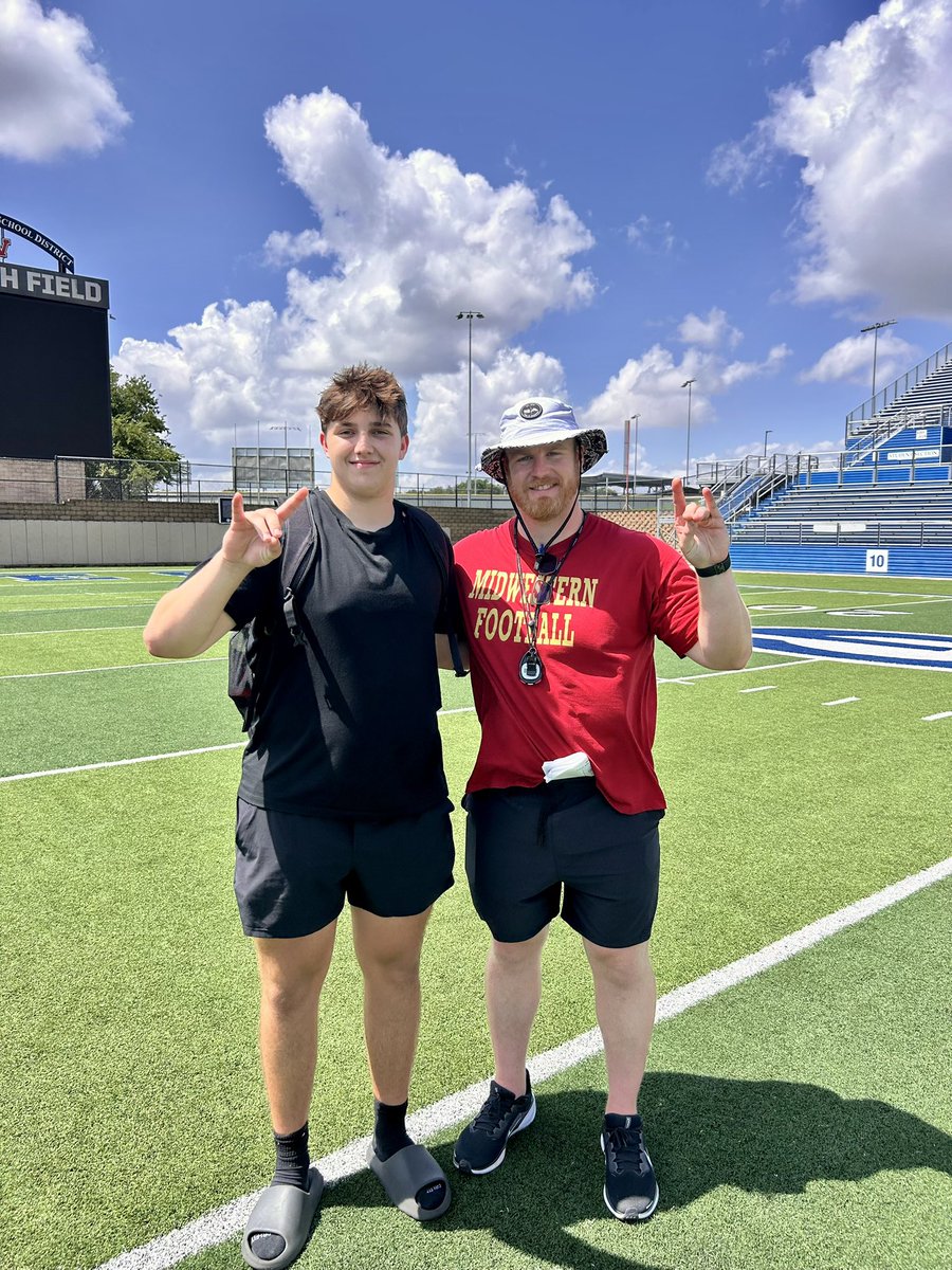 Parker Cecil (@parkercecil56) on Twitter photo After a great camp, I am blessed to receive an offer from Midwestern State University! Thank you <a href="/Coach_TPreston/">Coach Tyler Preston</a> for the opportunity! <a href="/MSUTexasFB/">Midwestern State Football</a> <a href="/9ine0Elite/">NINE 0 ELITE TRAINING ACADEMY</a> <a href="/WildthingsCoach/">Christopher Aiken</a> <a href="/VHSFootball/">Vandegrift Football</a> <a href="/RecruitVandyFB/">Vandegrift HS Football Recruiting 🐍</a> <a href="/AJ_Woolley/">AJ Woolley</a> After a great camp, I am blessed to receive an offer from Midwestern State University! Thank you <a href="/Coach_TPreston/">Coach Tyler Preston</a> for the opportunity! <a href="/MSUTexasFB/">Midwestern State Football</a> <a href="/9ine0Elite/">NINE 0 ELITE TRAINING ACADEMY</a> <a href="/WildthingsCoach/">Christopher Aiken</a> <a href="/VHSFootball/">Vandegrift Football</a> <a href="/RecruitVandyFB/">Vandegrift HS Football Recruiting 🐍</a> <a href="/AJ_Woolley/">AJ Woolley</a>