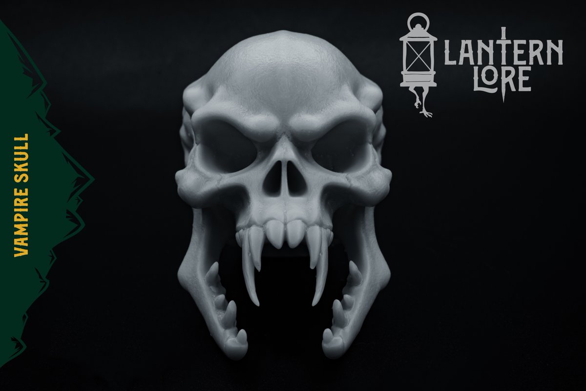 LanternLore's tweet image. Sink your teeth into this, Vampire Skull
Prints like a dream. Bites like a nightmare.
Model than.gs/m/1377646
Printer: @mypeopoly Forge
Resin: @SirayaTech Fast Grey
Display it proudly. Or dramatically.
#Vampire #summerween #3DModel #thangs