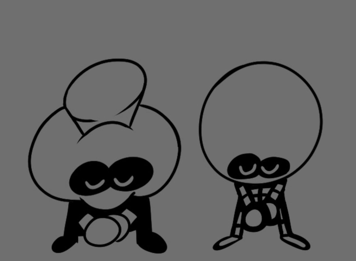 Skid and Pump bowing to our Lord and savior: Spooky Month