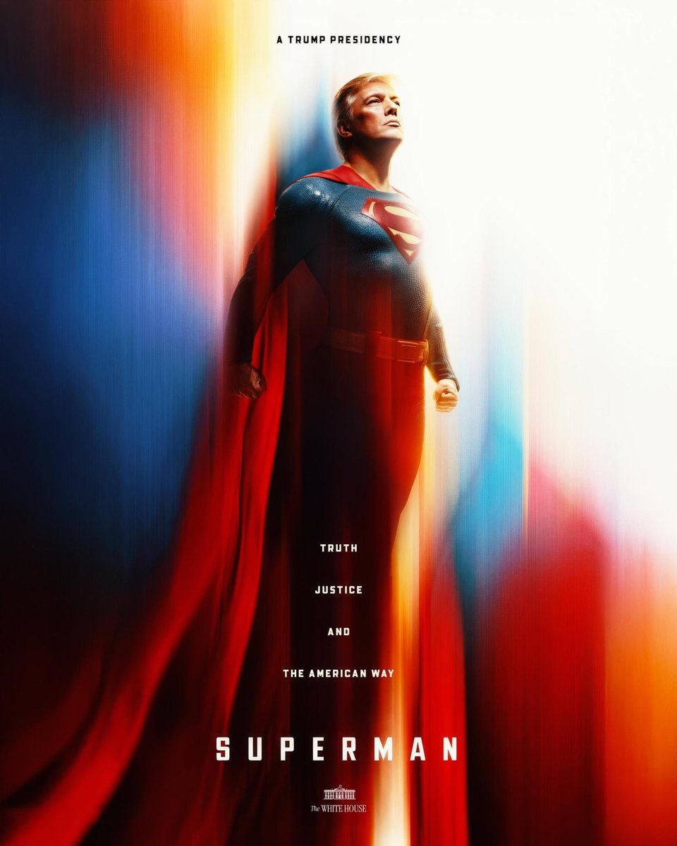 Trump aka Superman 
Cry harder bitches 😝