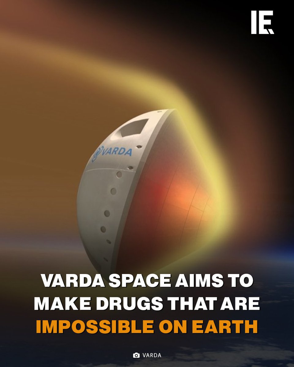 The company plans to mass-produce drugs in space, having already crystallized an HIV medication in orbit. bit.ly/3IgG1Mu