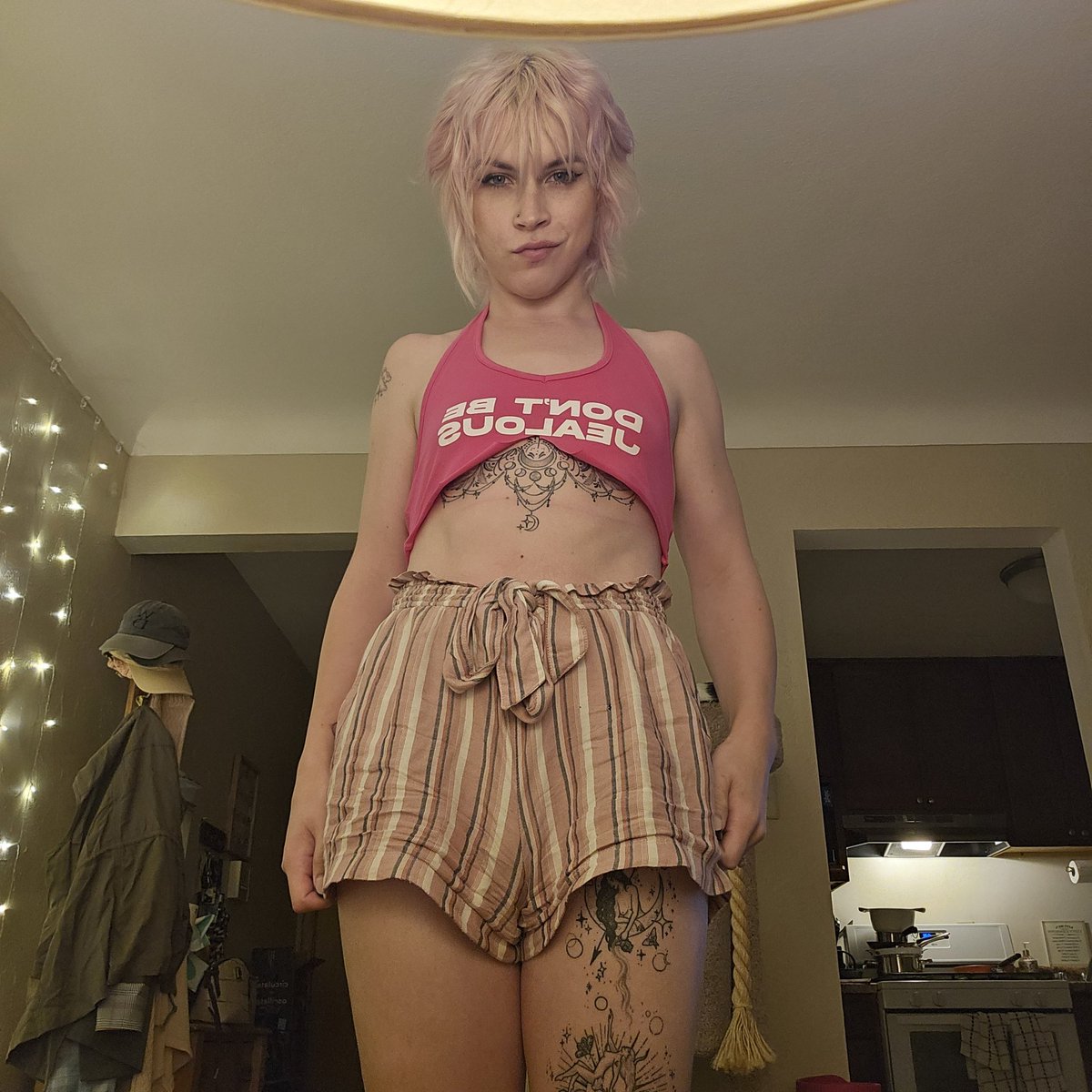 I don't look stupid in this outfit, do I? Like I don't look ugly, right?