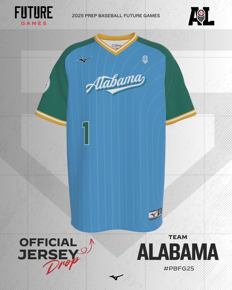 𝐅𝐮𝐭𝐮𝐫𝐞 𝐆𝐚𝐦𝐞𝐬 𝐉𝐞𝐫𝐬𝐞𝐲 𝐑𝐞𝐯𝐞𝐚𝐥 🤩

First look at our 2025 Future Games jerseys for Team Alabama. #BamaBoys

Under 2️⃣ weeks away! ⏳

#PBFG25 | #PBJFG25