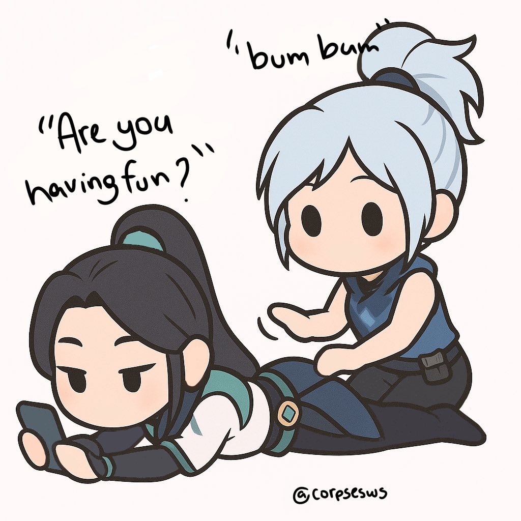 corpsews's tweet image. sage and jett