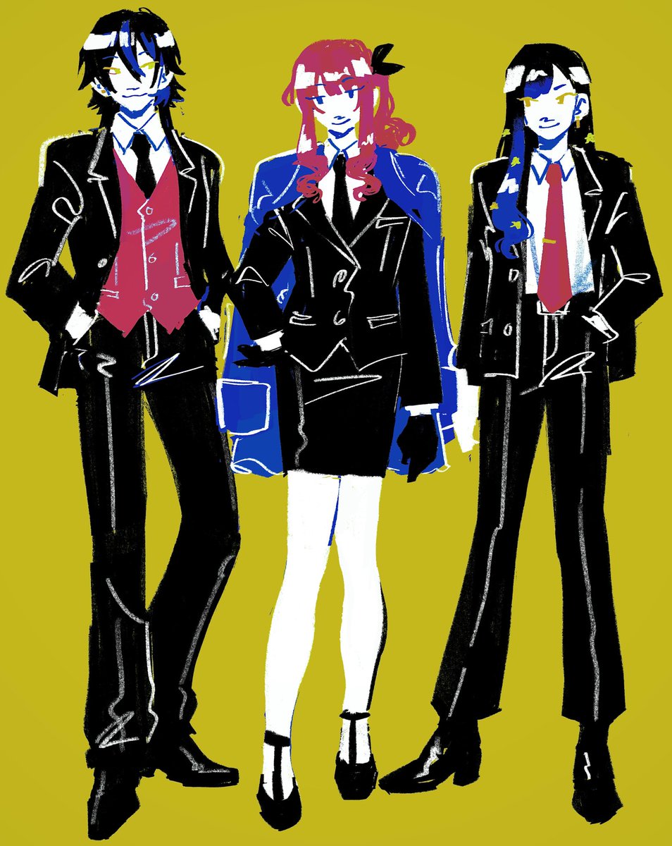 lemonlumens's tweet image. Suits #prsk_fa