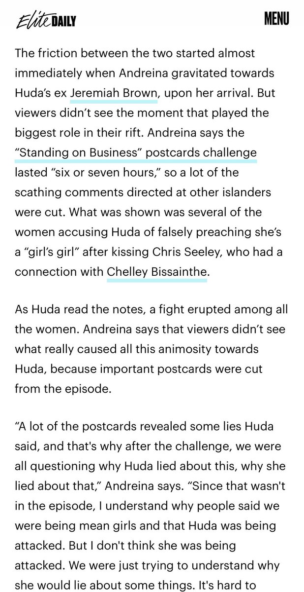 insaneeraicl's tweet image. Taylor and Clarke clearing up the heart rate challenge incident and Andreina talking about the stand on business. Yet none of this shown