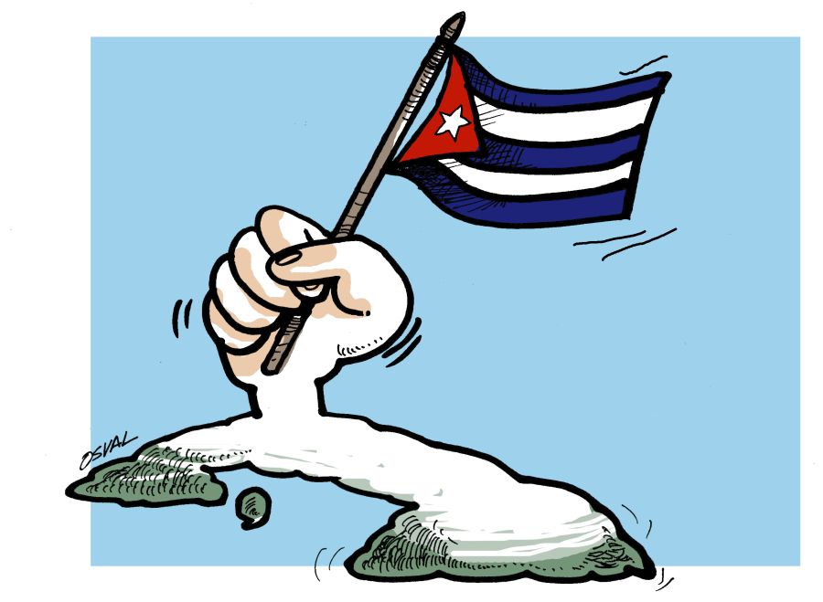 Estados Unidos puede meter sanciones migratorias a dirigentes revolucionarios y ahogar a #Cuba con su bloqueo cruel, pero jamás podrá doblegar la fuerza de este pueblo ni de quienes lo guían. 

#CubaEstáFirme