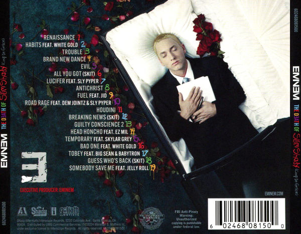 Genius's tweet photo. it's been 1 year since @Eminem dropped his 12th album 'the death of slim shady (coup de grâce)' 💿

 the album debuted at no. 1 on the #billboard200 📈 making it his 11th no. 1 on the chart. 👏 https://t.co/h8OO7KLrds