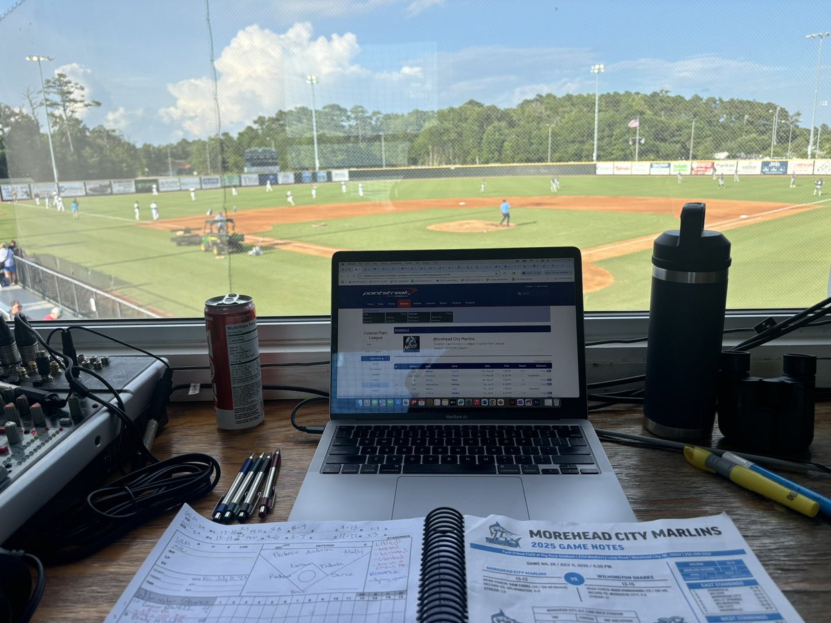Lance Williams (@lancewilliamstv) on Twitter photo The Morehead City Marlins (15-13) host the Wilmington Sharks (13-15). The seventh meeting between the two rivals. Marlins hoping to snap a three-game skid.
<a href="/TreyKenas/">Trey Kenas</a> and I are on the call! First pitch at 6:30 pm.
📺 FloSports ($) The Morehead City Marlins (15-13) host the Wilmington Sharks (13-15). The seventh meeting between the two rivals. Marlins hoping to snap a three-game skid.
<a href="/TreyKenas/">Trey Kenas</a> and I are on the call! First pitch at 6:30 pm.
📺 FloSports ($)