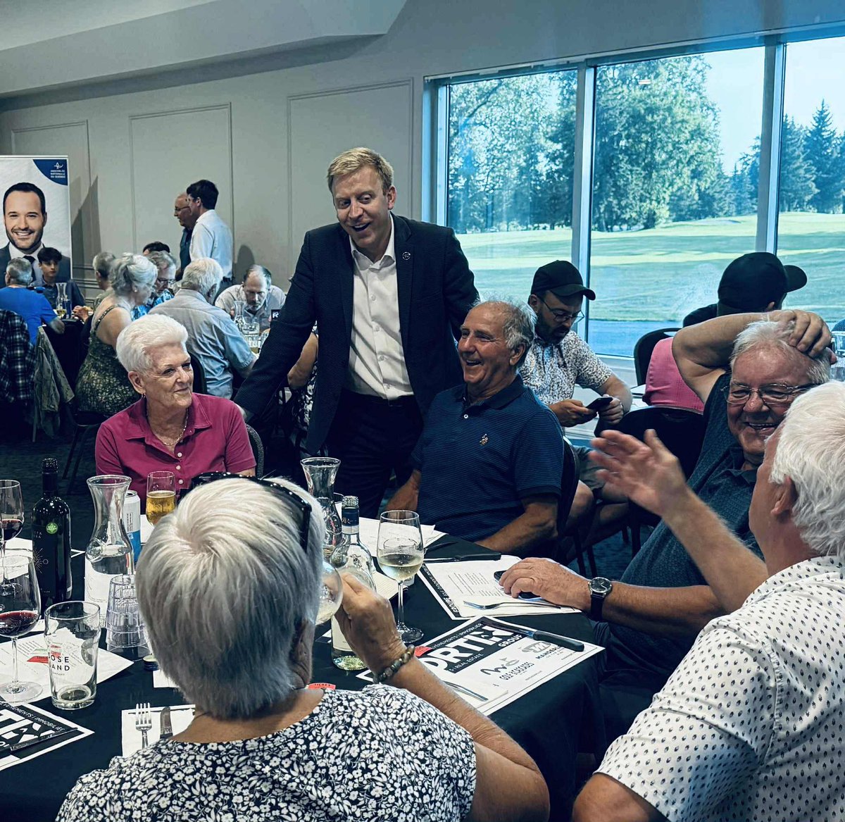 mlevesquecaq's tweet image. Je suis allé saluer les participants au tournoi de golf de la Corporation d'aménagement de la Rivière Blanche - Parc de la Ferme-Dalton lors de leur souper. 🍽️🥗
Bravo aux organisateurs, aux bénévoles et aux donateurs qui ont contribué au succès de cet événement! ⛳️🏌️🏌️♀️
#Assnat…