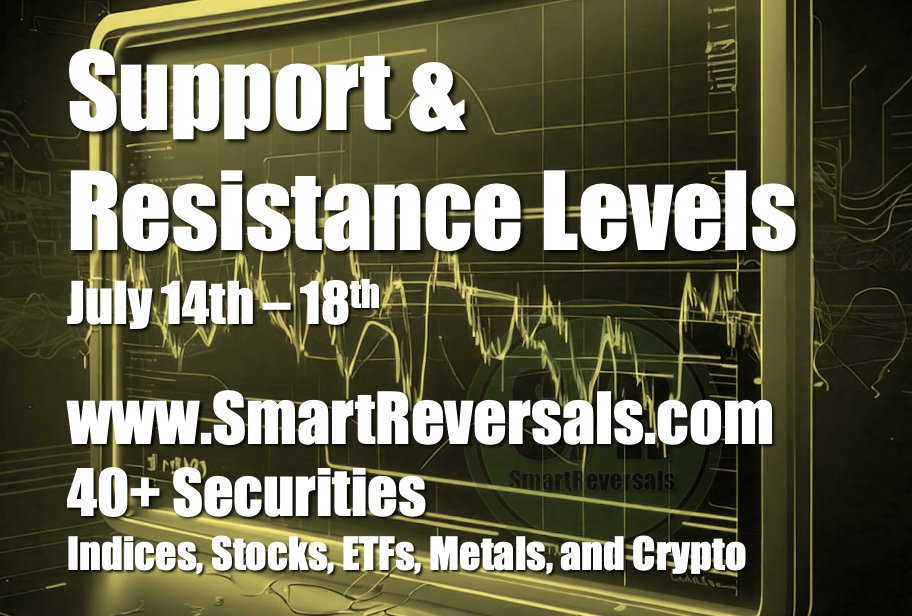 The Support and Resistance Levels for Next Week are Out! Extreme greed is back, these levels help to assess price action for U.S. indices, Crypto, Mag 7 stocks, Metals, and other major stocks like $PLTR, $NFLX, $BRK.B, $COST, $LLY, $AVGO, and more. Link in bio for access.