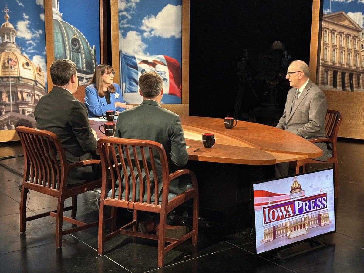 IowaPress's tweet image. Three decades of bringing Broadway to central IA but the curtain is about to close on Jeff Chelesvig. He joins Radio IA&apos;s @okayhenderson, the Gazette&apos;s @ErinDMurphy &amp;amp; DSM Mags @MichaelMorain as our guest. Watch today at Noon on @iowapbs or online anytime iowapbs.org/shows/iowapres…