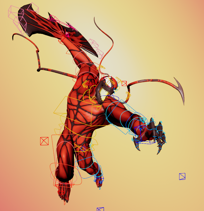 Rifia_Animates's tweet image. I love how these Tendril rigs came out for the #Carnage rig. - Being able to adjust the length without ruining the curve has felt very satisfying!
Purchase all rigs shown here at trevital.gumroad.com/l/llghqw
Model by @trevital237